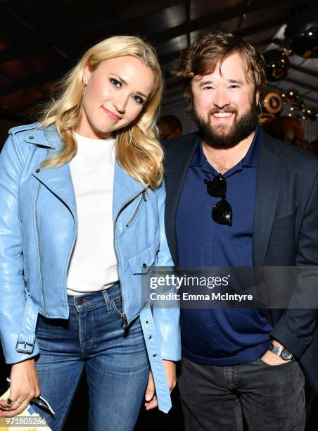 Emily Osment and Haley Joel Osment attend the Fourth Annual Los Angeles Dodgers Foundation Blue Diamond Gala at Dodger Stadium on June 11, 2018 in...