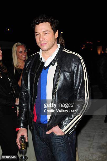 Chef Rocco Dispirito attends Seven daughter and Rachael Ray's Late night Sobe soundcheck party at Raleigh Hotel on February 27, 2010 in Miami Beach,...