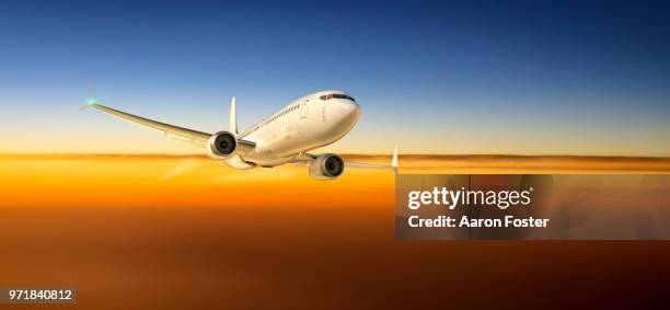 gerneric aircraft in flight - aircraft planes aaron foster stock pictures, royalty-free photos & images