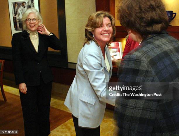 By Bill O'Leary/twp Marriott headquarters, Bethesda, MD. Lunch with female executives from Marriott Int. From left, Charlotte B. Sterling, Executive...