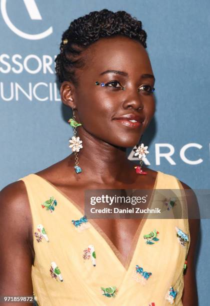 Lupita Nyong'o attends the 22nd Annual Accessories Council ACE Awards at Cipriani 42nd Street on June 11, 2018 in New York City.