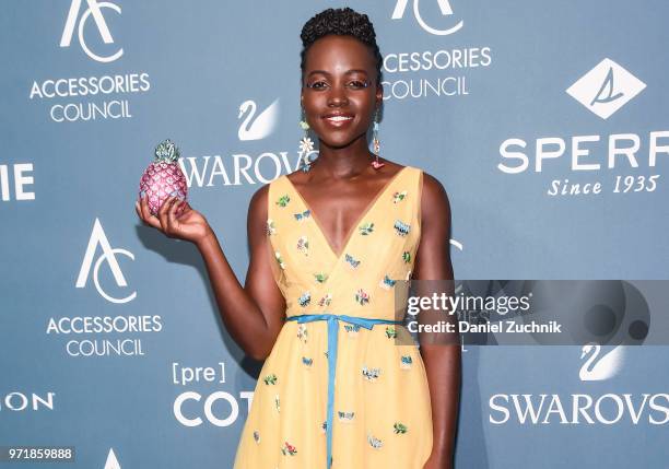 Lupita Nyong'o attends the 22nd Annual Accessories Council ACE Awards at Cipriani 42nd Street on June 11, 2018 in New York City.