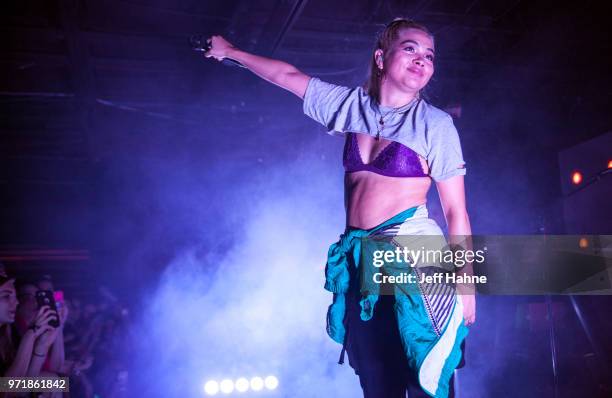 Singer Hayley Kiyoko performs at The Underground on June 11, 2018 in Charlotte, North Carolina.