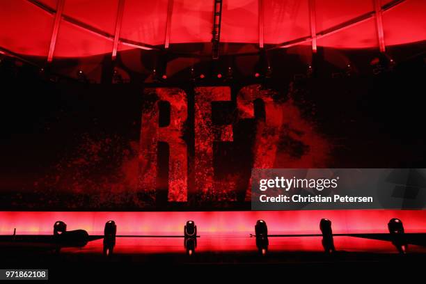 Resident Evil 2' is revealed during the Sony Playstation E3 conference at LA Center Studios on June 11, 2018 in Los Angeles, California. The E3 Game...