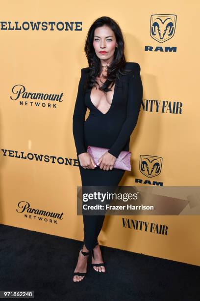 Nicole Sheridan attends "Yellowstone" premiere at Paramount Pictures on June 11, 2018 in Los Angeles, California.