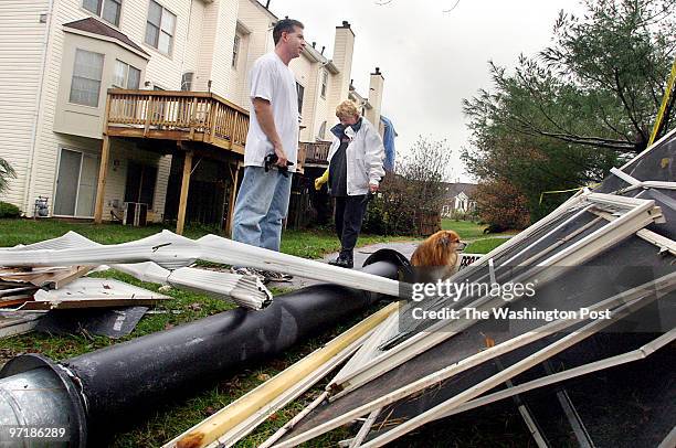 Josephm148957--SLUG-PH/DAMAGE--DATE-11/6/2003--LOCATION-Germantown, Maryland--PHOTOGRAPHER-MARVIN JOSEPH/TWP--CAPTION--Photos to go with a follow up...