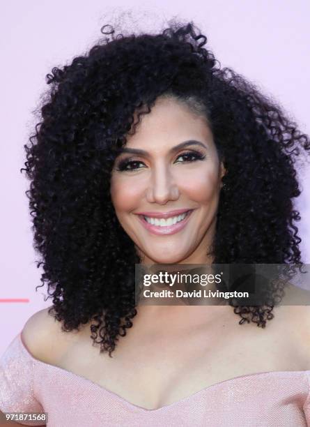 Actress Wendy Davis attends the premiere of OWN's "Love Is_" at NeueHouse Hollywood on June 11, 2018 in Los Angeles, California.