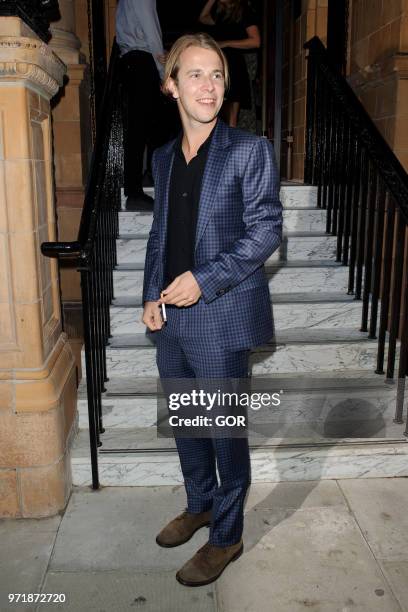 Tom Odell seen arriving at GQ dinner in Holborn on June 11, 2018 in London, England.