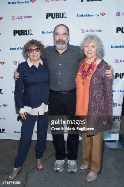 Rosemarie Tichler, Mandy Patinkin, Kathryn Grody attend the 2018 Public Theater Gala at Delacorte Theater on June 11, 2018 in New York City.