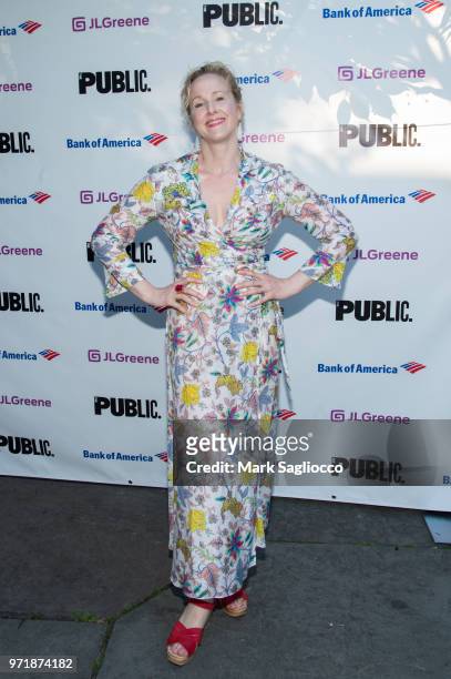 Katie Finneran attends the 2018 Public Theater Gala at Delacorte Theater on June 11, 2018 in New York City.