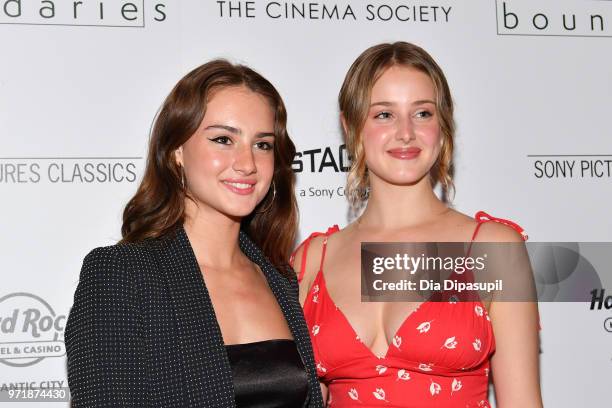 Grace Van Patten and Anna Van Patten attend the "Boundaries" New York screening at The Roxy Cinema on June 11, 2018 in New York City.