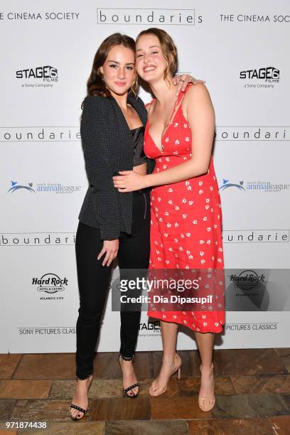 Grace Van Patten and Anna Van Patten attend the "Boundaries" New York screening at The Roxy Cinema on June 11, 2018 in New York City.