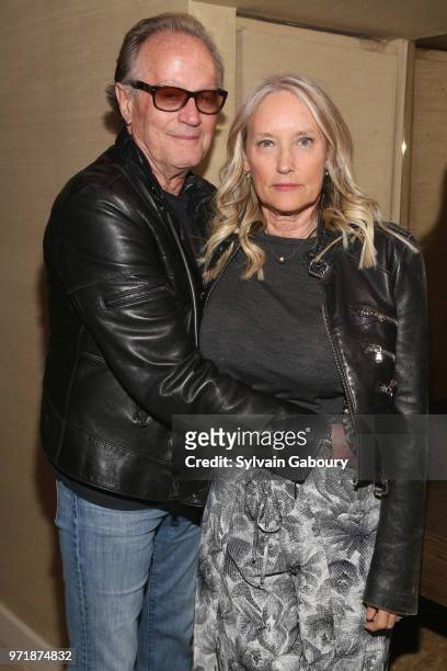 Peter Fonda and Margaret DeVogelaere attends The Cinema Society With Hard Rock Hotel & Casino Atlantic City And North Shore Animal League America...