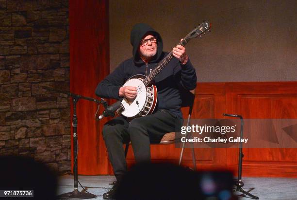 Gustavo Santaolalla performs onstage at the PlayStation E3 2018 Media Showcase at LA Center Studios on June 11, 2018 in Los Angeles, California.