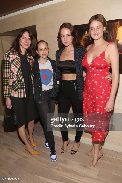 Dolly Wells, Grace Van Patten and Anna Van Patten attend The Cinema Society With Hard Rock Hotel & Casino Atlantic City And North Shore Animal League...