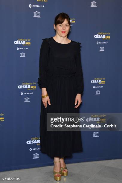 Valerie Donzelli attends the 'Les Nuits En Or 2018' dinner gala at UNESCO on June 11, 2018 in Paris, France.
