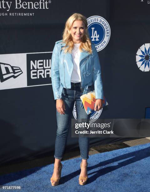 Emily Osment attends the 4th Annual Los Angeles Dodgers Foundation Blue Diamond Gala at Dodger Stadium on June 11, 2018 in Los Angeles, California.