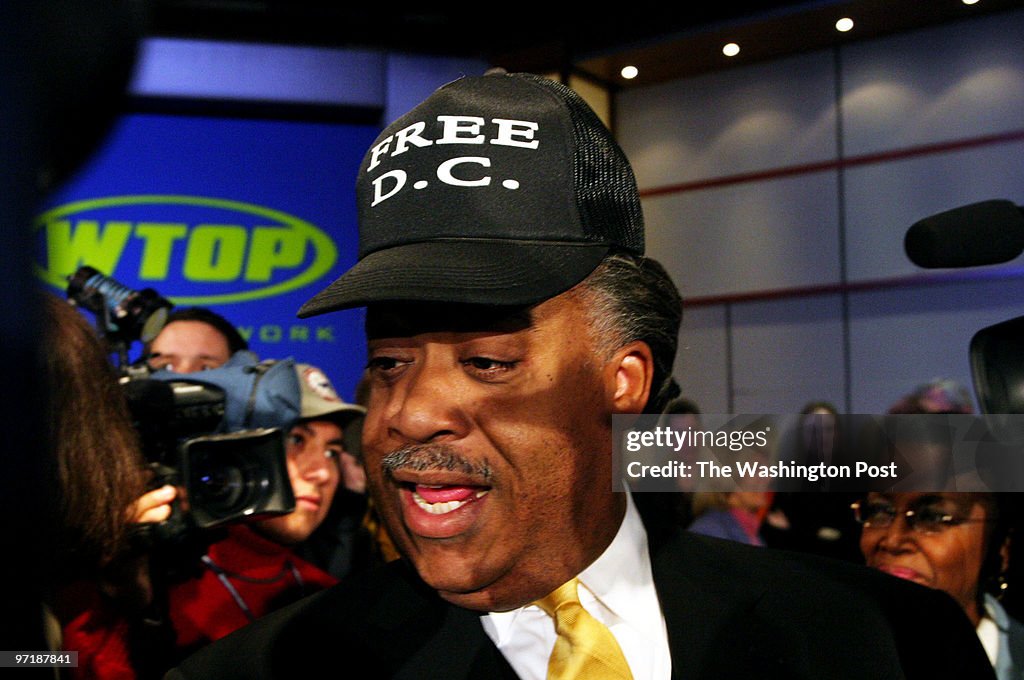 Democratic Presidential candidate Rev. Al Sharpton sports a