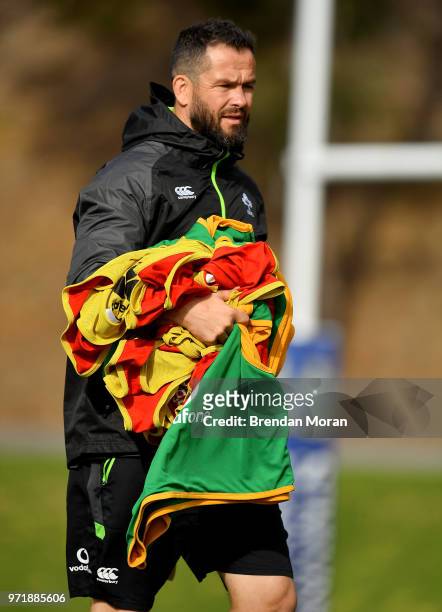 Melbourne , Australia - 12 June 2018; Defence coach Andy Farrell during Ireland rugby squad training at St Kevin's College in Melbourne, Australia.