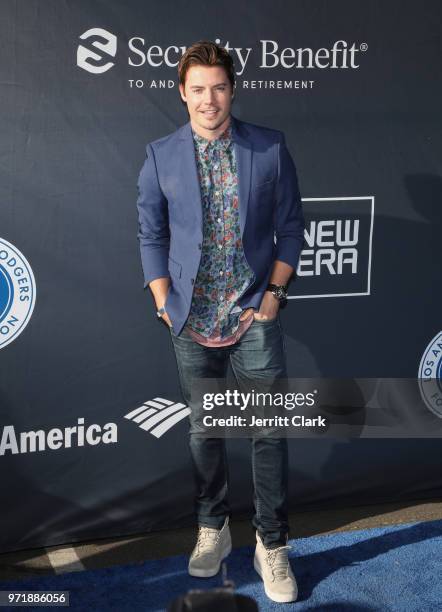 Josh Henderson attends the 4th Annual Los Angeles Dodgers Foundation Blue Diamond Gala at Dodger Stadium on June 11, 2018 in Los Angeles, California.