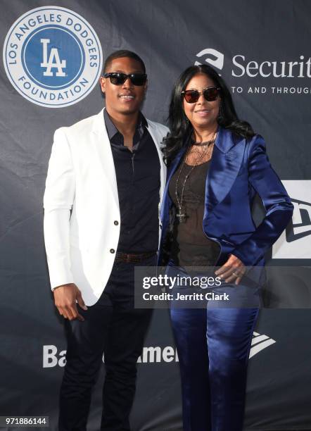 Cookie Johnson attends the 4th Annual Los Angeles Dodgers Foundation Blue Diamond Gala at Dodger Stadium on June 11, 2018 in Los Angeles, California.