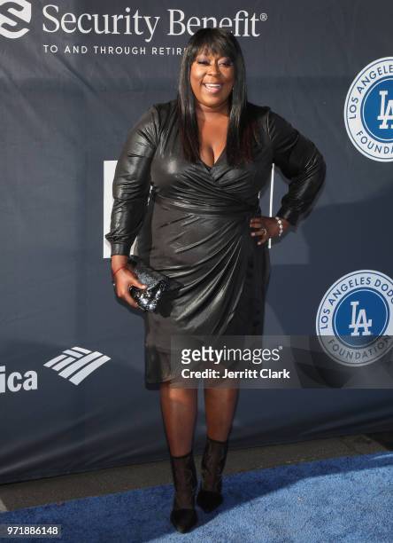 Loni Love attends the 4th Annual Los Angeles Dodgers Foundation Blue Diamond Gala at Dodger Stadium on June 11, 2018 in Los Angeles, California.