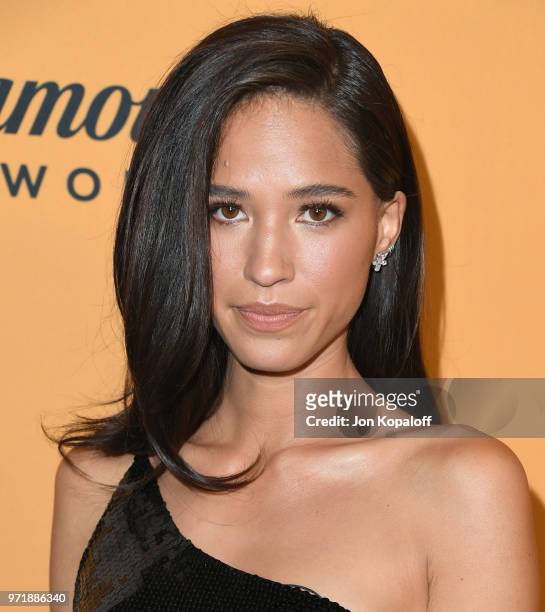 Kelsey Asbille attends the premiere of Paramount Pictures' "Yellowstone" at Paramount Studios on June 11, 2018 in Hollywood, California.