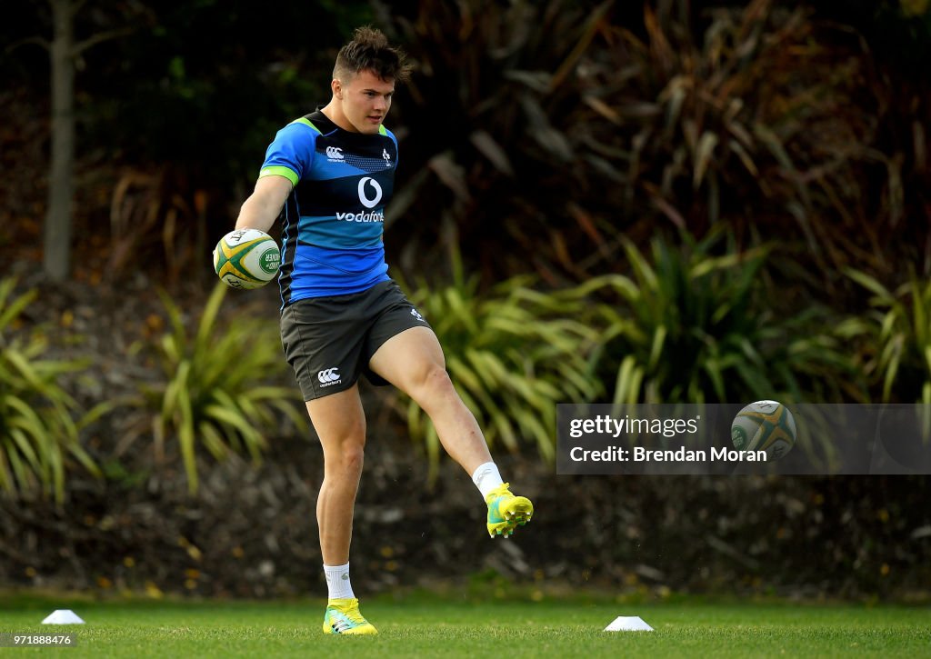 Ireland Rugby Squad Training and Press Conference