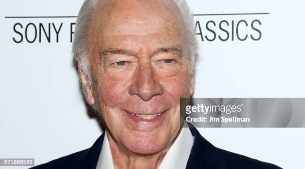 Actor Christopher Plummer attends the screening of Sony Pictures Classics' "Boundaries" hosted by The Cinema Society with Hard Rock Hotel and Casino...