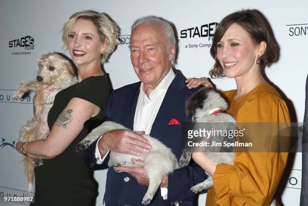 Director Shana Feste, actors Christopher Plummer and Vera Farmiga attend the screening of Sony Pictures Classics' "Boundaries" hosted by The Cinema...
