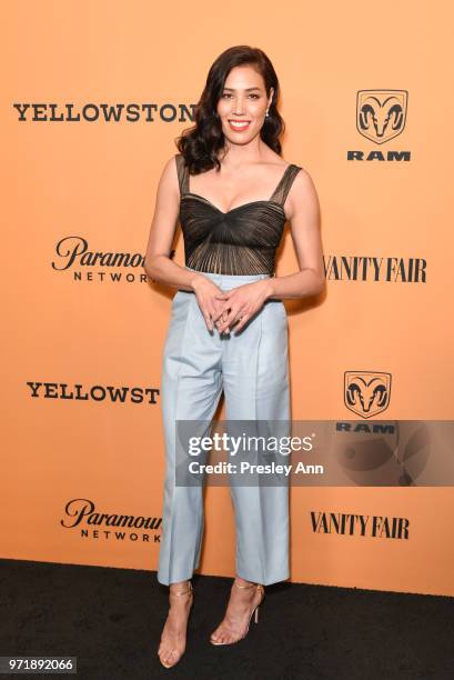 Michaela Conlin attends the premiere of Paramount Pictures' "Yellowstone" at Paramount Studios on June 11, 2018 in Hollywood, California.