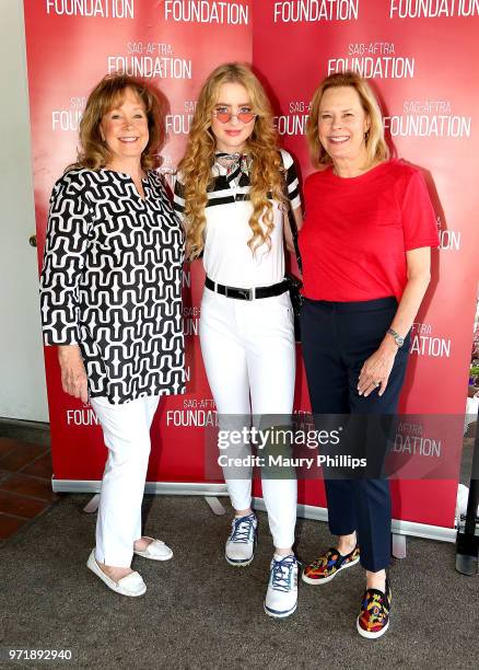 Cyd Wilson, Kathryn Newton and JoBeth Williams attend SAG-AFTRA Foundation's 9th Annual L.A. Golf Classic benefiting emergency sssistance at Lakeside...