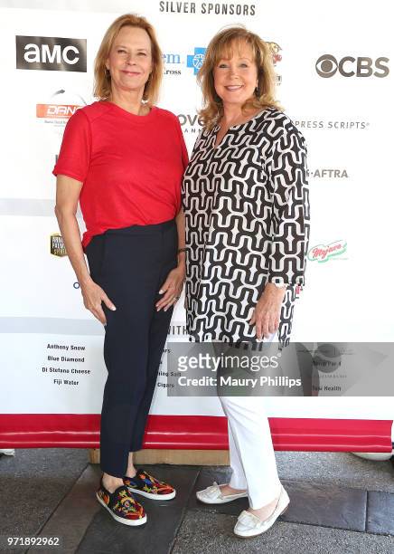 JoBeth Williams and Cyd Wilson attend SAG-AFTRA Foundation's 9th Annual L.A. Golf Classic benefiting emergency sssistance at Lakeside Golf Club on...