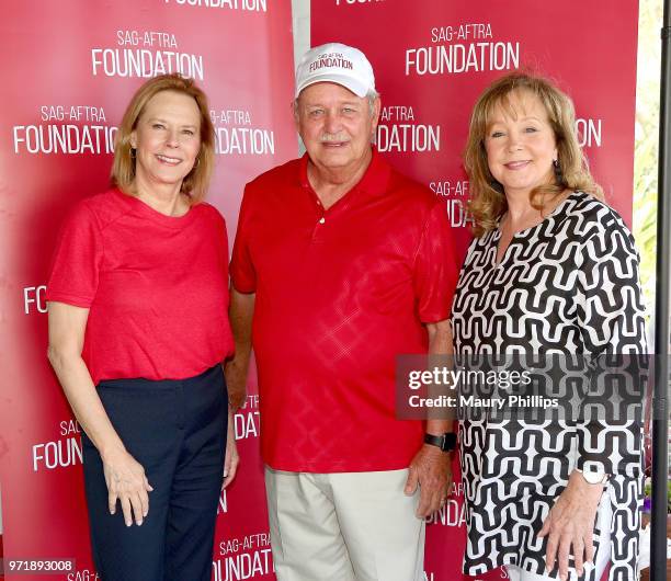JoBeth Willians, David Hutton and Cyd Wilson attend SAG-AFTRA Foundation's 9th Annual L.A. Golf Classic benefiting emergency sssistance at Lakeside...