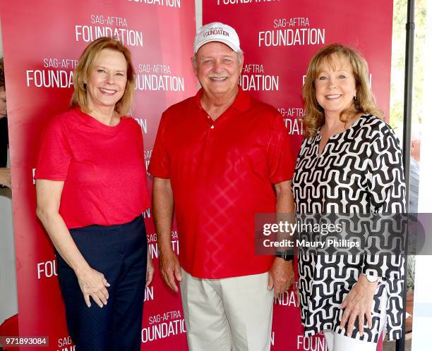 JoBeth Willians, David Hutton and Cyd Wilson attend SAG-AFTRA Foundation's 9th Annual L.A. Golf Classic benefiting emergency sssistance at Lakeside...