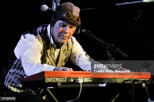 Thomas Dolby performs on stage with his band and special guests at Union Chapel on February 28, 2010 in London, England.
