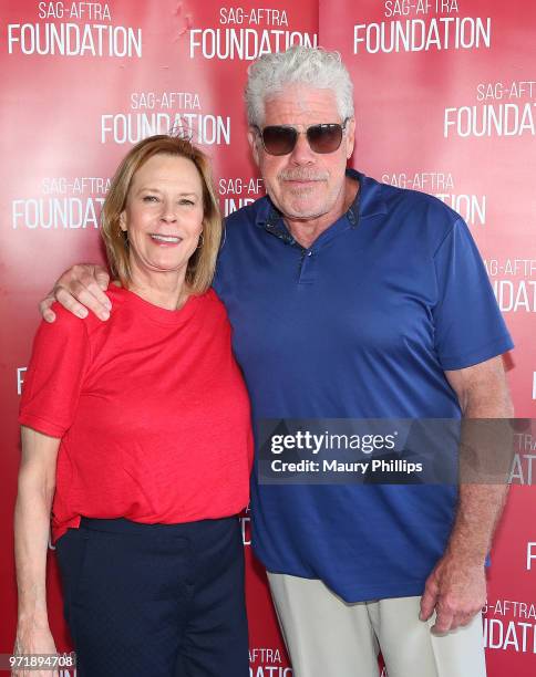 JoBeth Williams and Ron Perlman attend SAG-AFTRA Foundation's 9th Annual L.A. Golf Classic benefiting emergency sssistance at Lakeside Golf Club on...