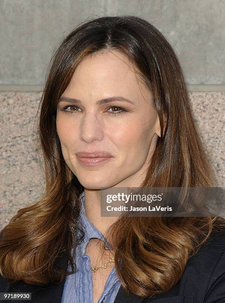 Actress Jennifer Garner attends the 1st annual Milk + Bookies Story Time Celebration at Skirball Cultural Center on February 28, 2010 in Los Angeles,...