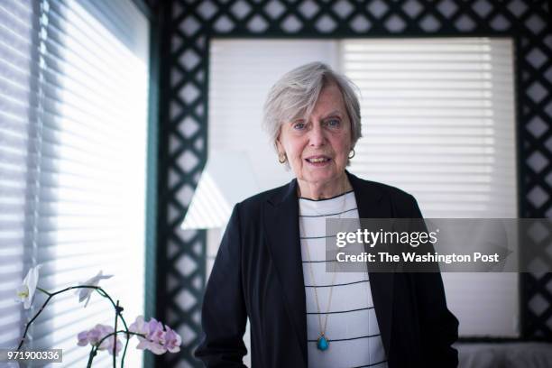 Irene Pollin, widow of former Caps and Wizards owner Abe Pollin, sits for a portrait at her home in Bethesda, MD on Wednesday June 22, 2016. Irene...