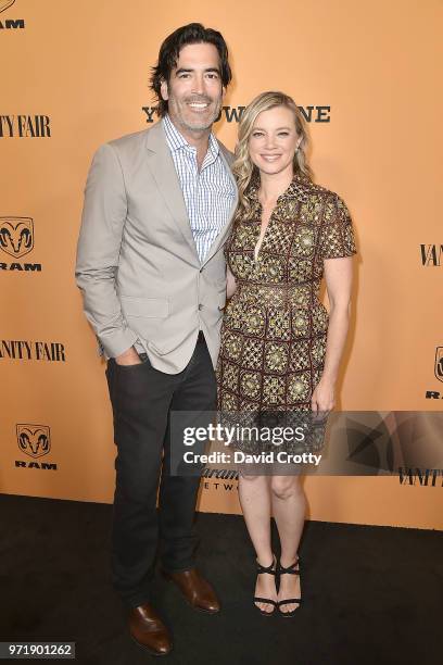 Carter Oosterhouse and Amy Smart attend the "Yellowstone" World Premiere at Paramount Studios on June 11, 2018 in Los Angeles, California.