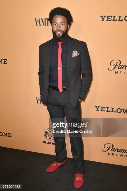 Denim Richards attends the "Yellowstone" World Premiere at Paramount Studios on June 11, 2018 in Los Angeles, California.