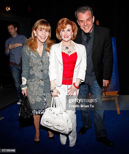 Janet Janjigian, Kat Kramer, and Danny Huston attend Kat Kramer's films that changed the world series - "The Cove" screening at Sunset Bronson...