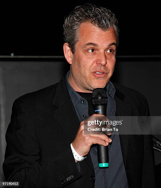 Danny Huston attends Kat Kramer's films that changed the world series - "The Cove" screening at Sunset Bronson Studios on February 28, 2010 in Los...