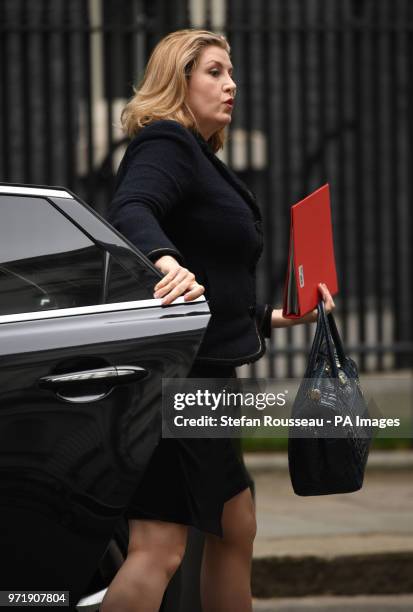 International Development Secretary, Penny Mordaunt, arrives in Downing Street, London, for a Cabinet meeting.