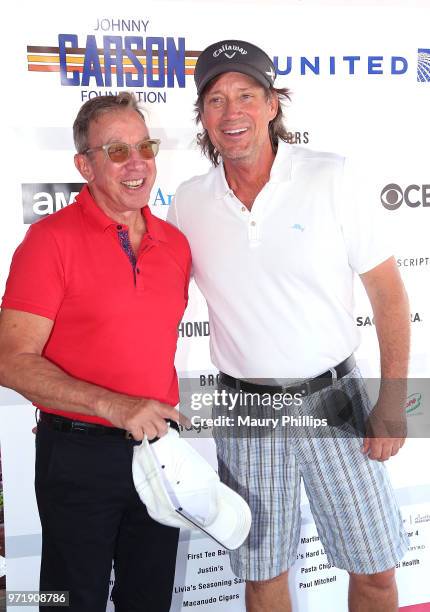 Tim Allen and Kevin Sorbo attend SAG-AFTRA Foundation's 9th Annual L.A. Golf Classic benefiting emergency assistance at Lakeside Golf Club on June...