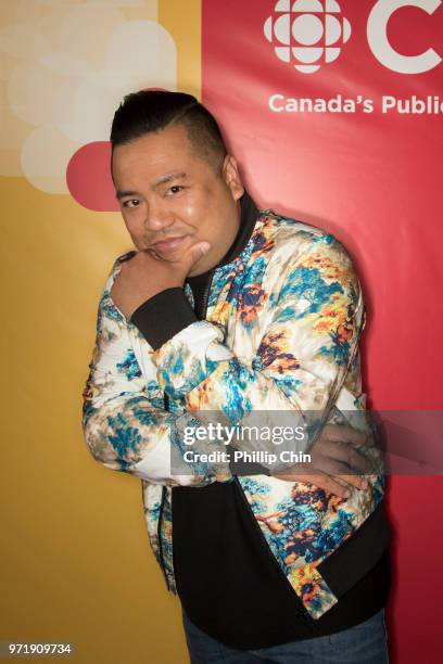 Kim's Convenience" TV show actor Andrew Phung attends the CBC Radio Canada opening reception at the Banff World Media Festival in the Fairmont Banff...