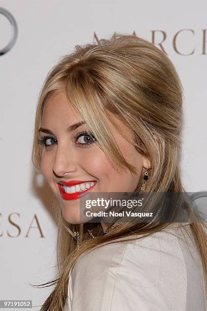 Cassie Scerbo attends Camilla Belle's Oscar fashion party at Cecconi's Restaurant on February 28, 2010 in Los Angeles, California.