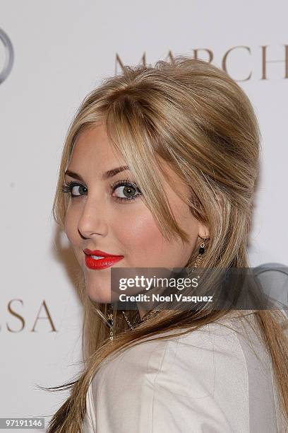 Cassie Scerbo attends Camilla Belle's Oscar fashion party at Cecconi's Restaurant on February 28, 2010 in Los Angeles, California.