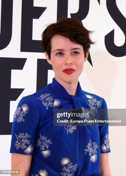 Claire Foy attends 'The Girl in the Spider's Web' photocall at CineEurope 2018 on June 11, 2018 in Barcelona, Spain.