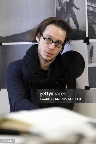 Croatian designer Damir Doma poses on February 25, 2010 in Paris. Doma will present for the first time his women's fall/winter 2010-2011...